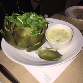 Gluten-free artichoke from Nougatine at Jean Georges
